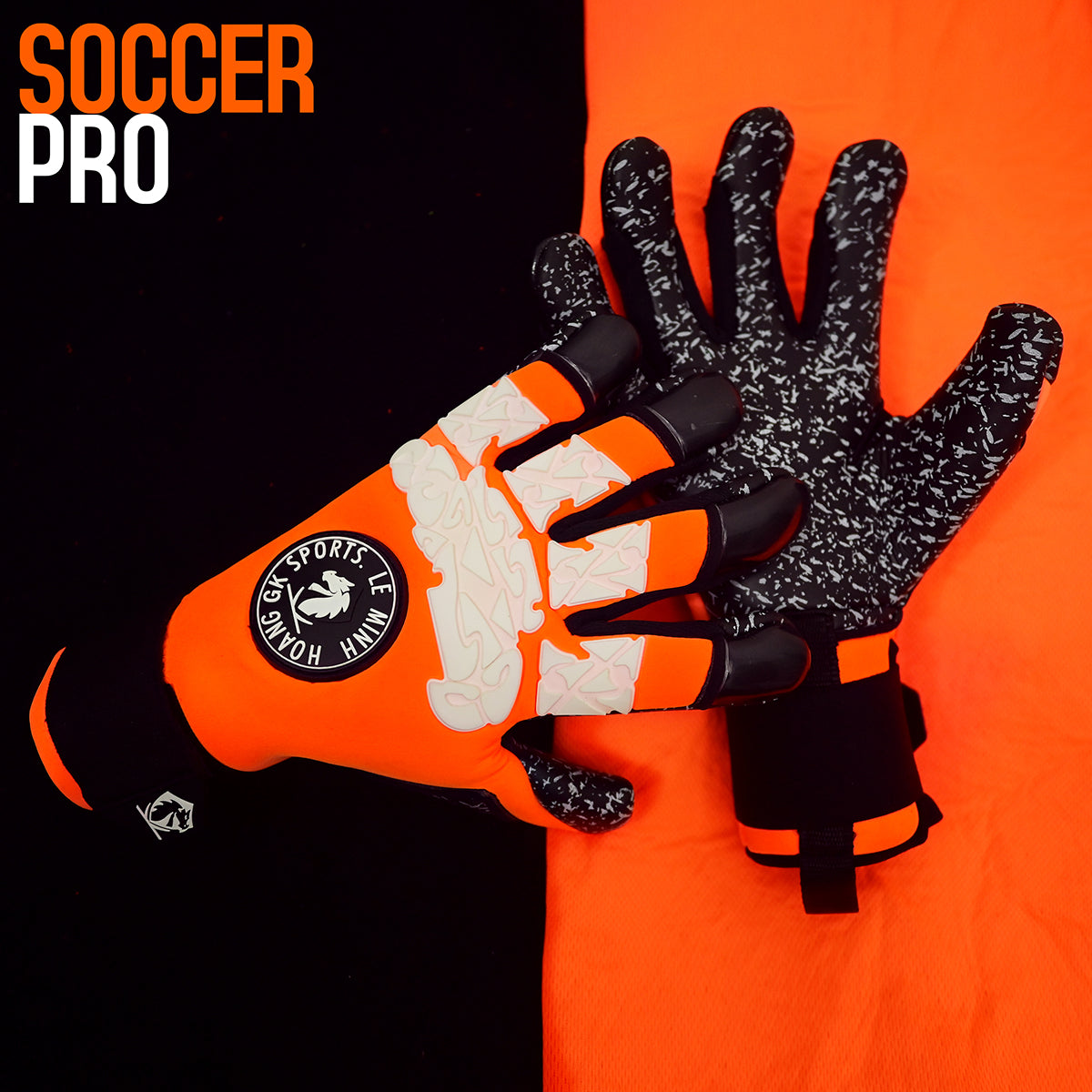 Soccer Pro Gecko Negative Cut Gloves Precision Fit Aqua Grip Power