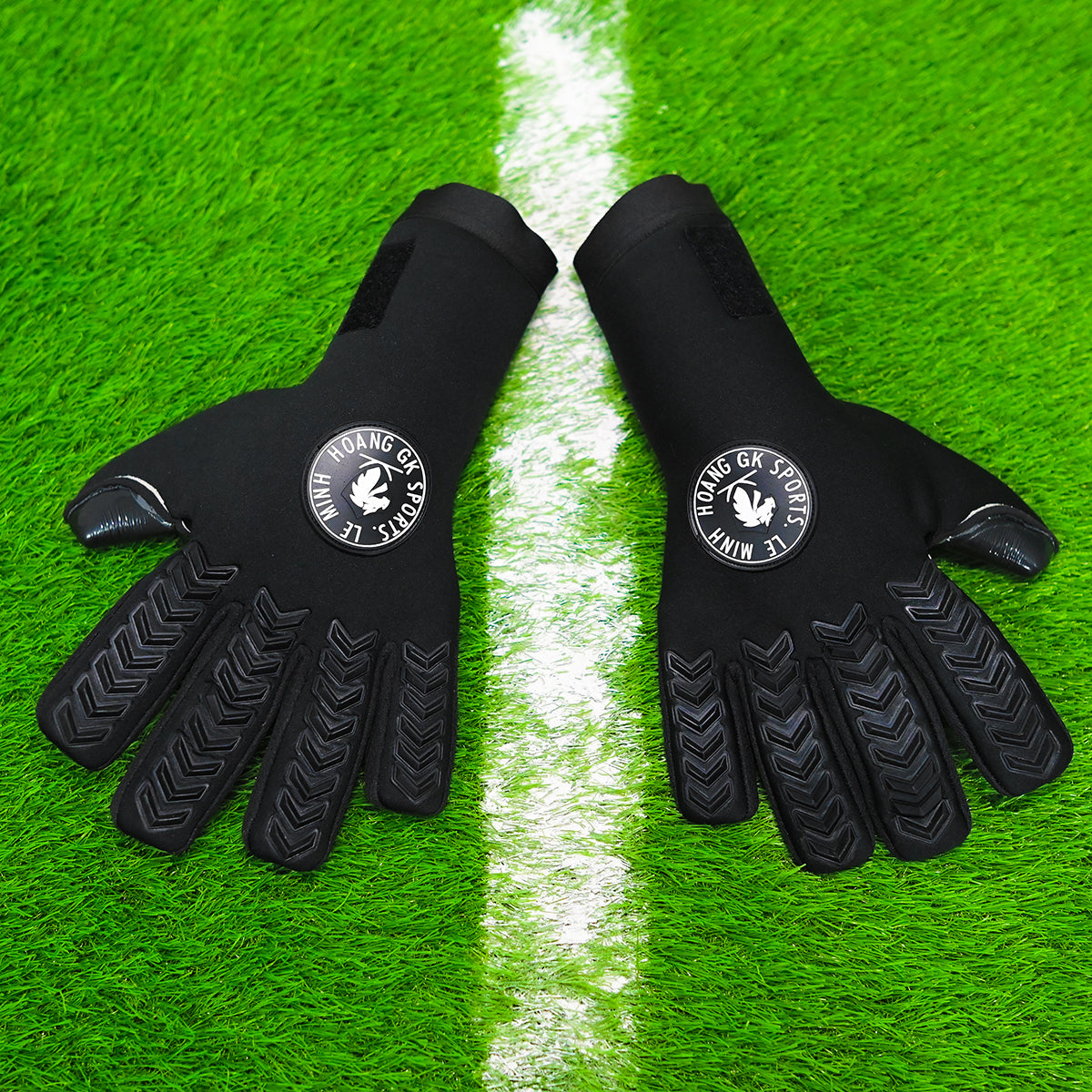 Black Night Goalkeeper Gloves Dark Style, Deadly Grip