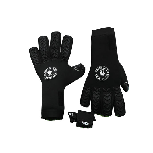 Black Night Goalkeeper Gloves Dark Style, Deadly Grip