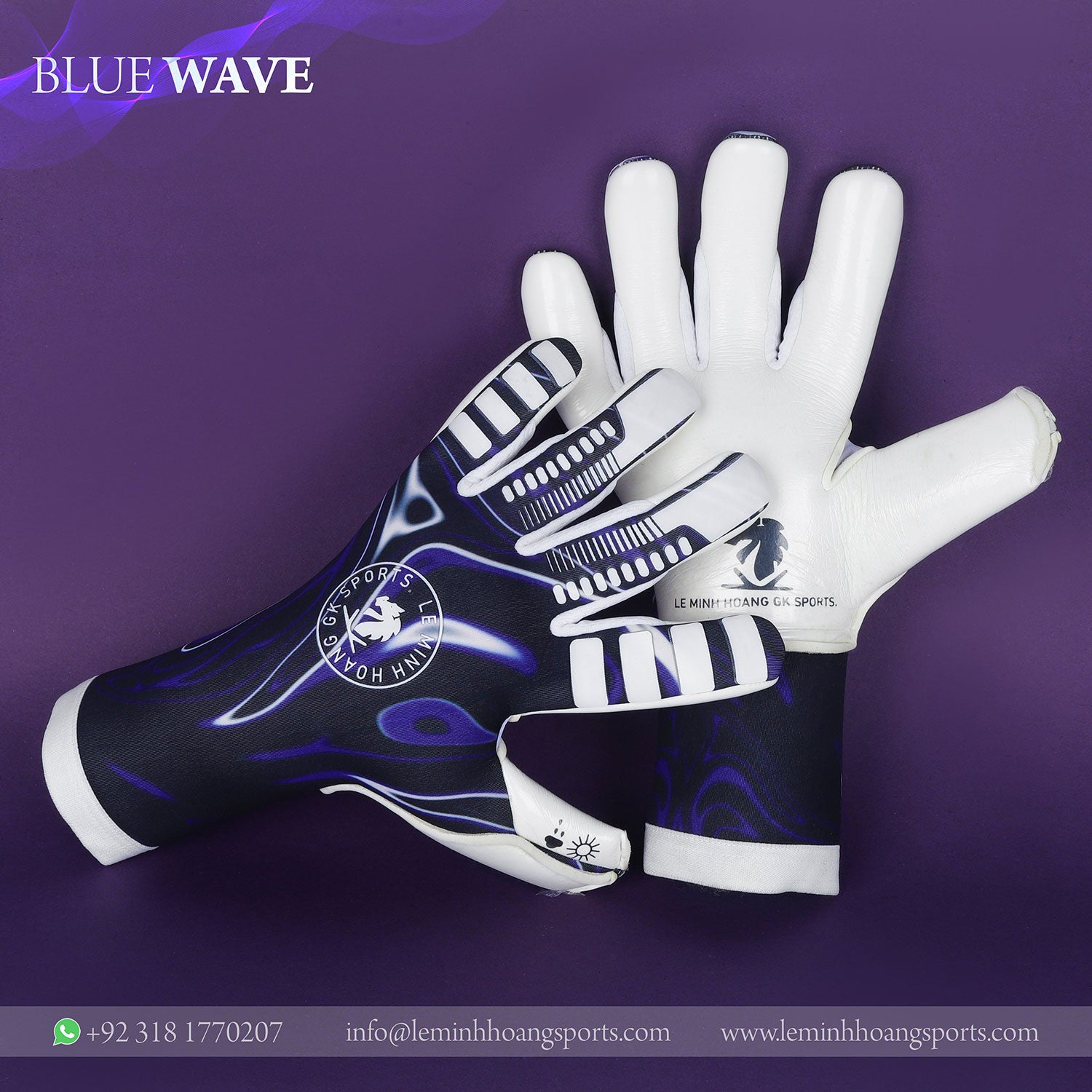 Blue Wave Goalkeeper Gloves Elite Grip with Sleek Comfort