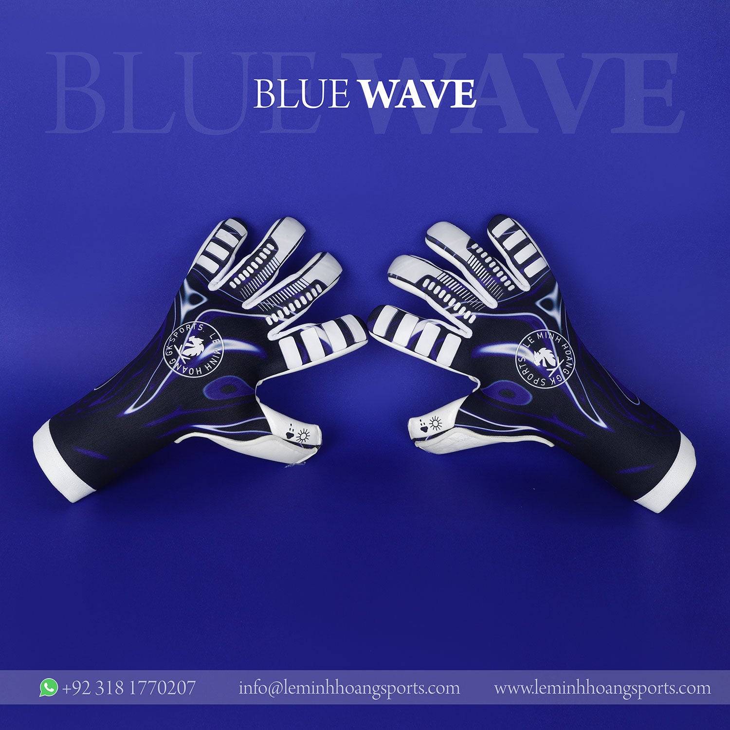 Blue Wave Goalkeeper Gloves Elite Grip with Sleek Comfort