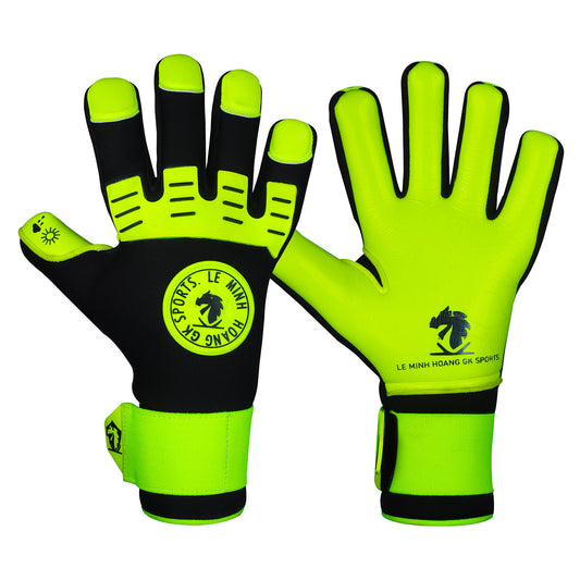 Black Neon Goalkeeper Gloves Precision Grip with Bold Style