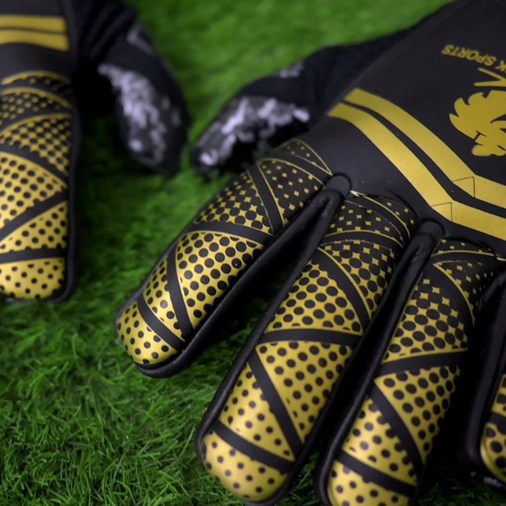 Golden Pro Goalkeeper Gloves Custom Elite Gloves by Le Minh Hoang GK Sports