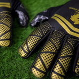 Golden Pro Goalkeeper Gloves Custom Elite Gloves by Le Minh Hoang GK Sports