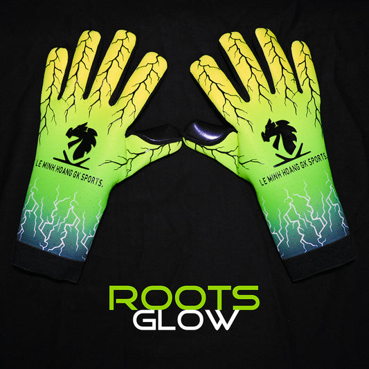 Roots Glow Goalkeeper Gloves Custom Pro Design by Le Minh Hoang GK Sports