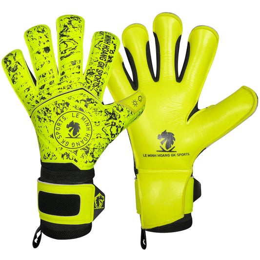 Neon Pro Goalkeeper Gloves Custom Pro Design by Le Mi