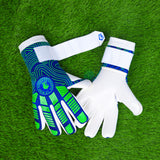 Green Lines Goalkeeper Gloves Pro Custom Gloves by Le Minh Hoang GK Sports